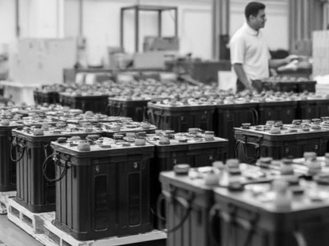 Battery manufacturing floor at Swastik Industries Palghar
